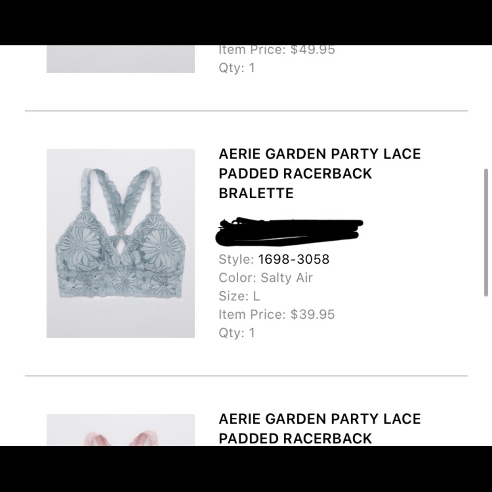 Blue bralette - Picture 3 of 3